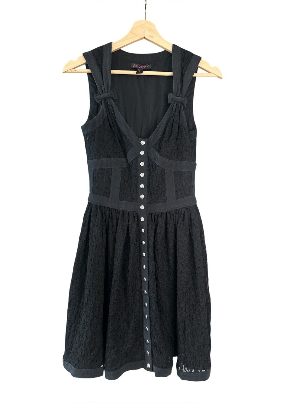 Vintage Betsey Johnson Y2K black lace corset dress - Picture 5 of 10